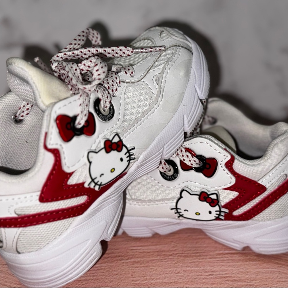 Adidas Hello Kitty Toddler Sneakers - White and Red